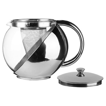 Théière 1,10 l verre et inox