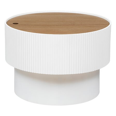 Table basse coffre blanc