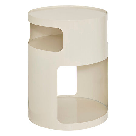 Table café Ashdal diam 32,5 cm métal argile