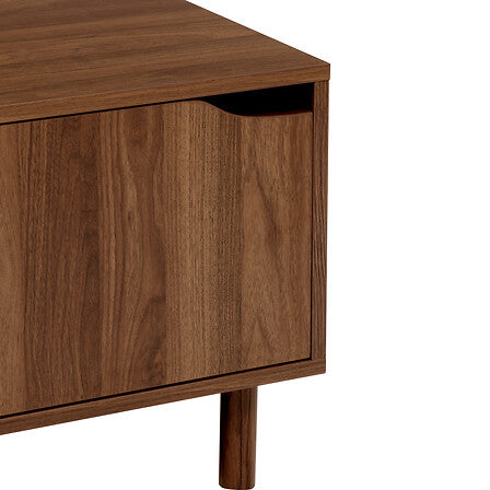 Table basse avec rangements et portes coulissantes