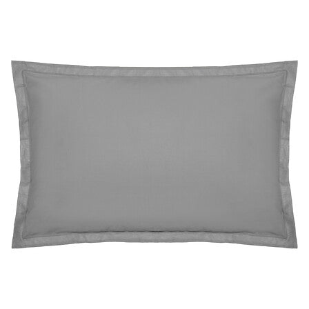 Taie d'oreiller 50 x 70 cm coton gris
