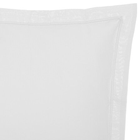Taie d'oreiller 63 x 63 cm coton blanc