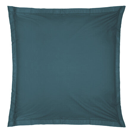 Taie d'oreiller 63 x 63 cm coton bleu canard