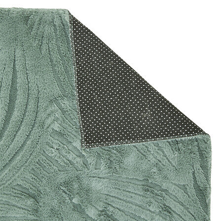 Tapis fourrure 120 x 170 cm vert kaki en display