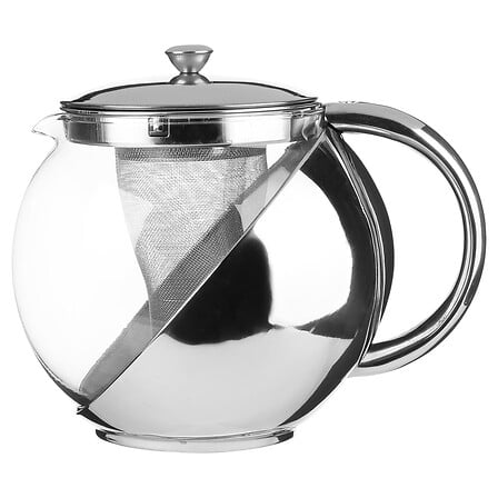 Théière 1,10 l verre et inox