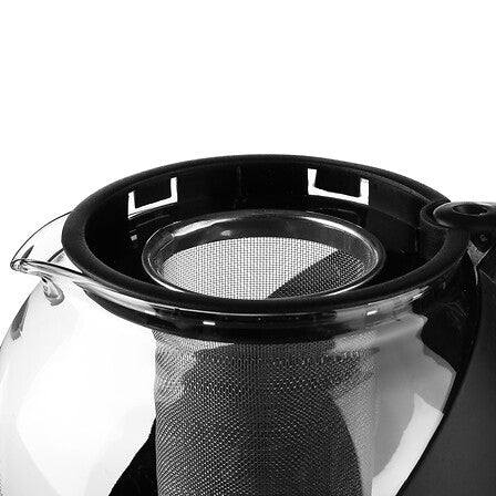Théière 1,25 l verre assorti