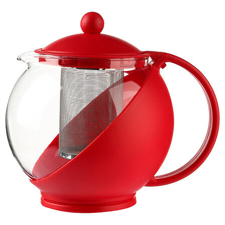 Théière 1,25 l verre assorti