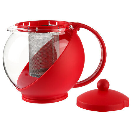 Théière 1,25 l verre assorti