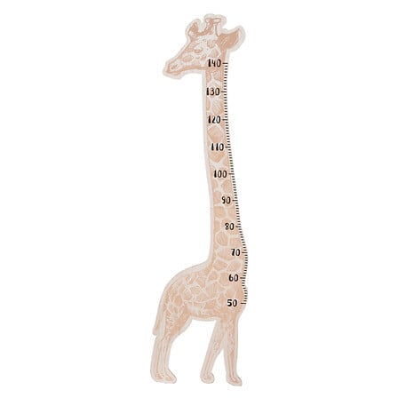 Toise enfant girafe motif savane avec graduations - accessoire decoration chambre enfant pack mobilier LMNP