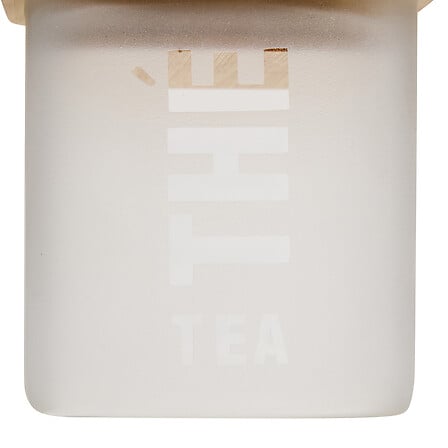 Boîte à thé 720 ml. Glassy verre et couvercle acacia