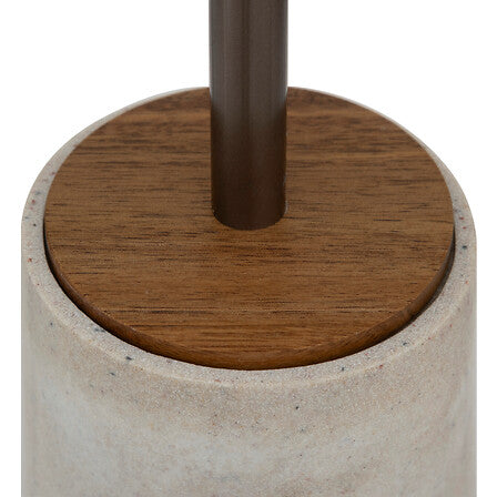 Brosse WC – Marbre, bois d’acacia et métal brossé