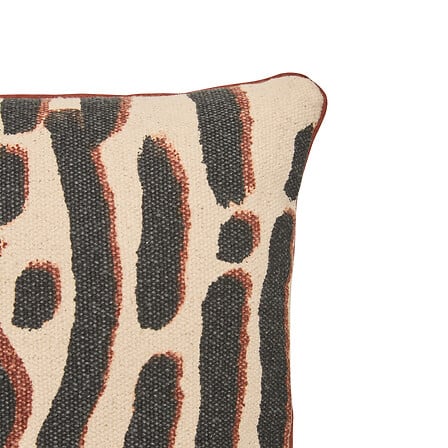 Coussin rectangulaire – Motif ethnique stylisé