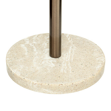 Dérouleur WC sur pied – Métal brossé et marbre