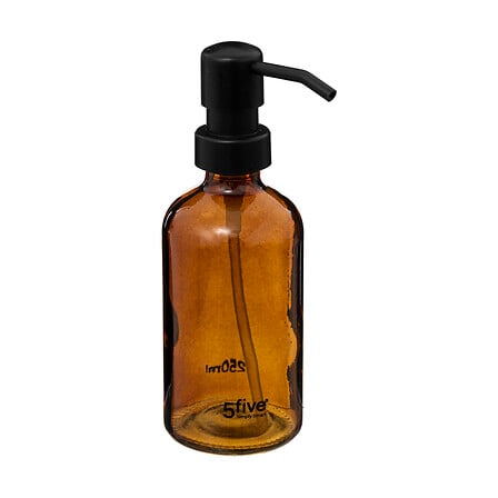 Distributeur à savon 250 ml verre en box présentoir transparent