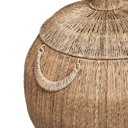 Lot de 2 paniers jute naturel