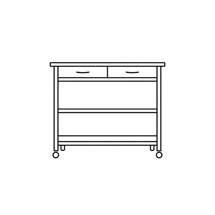 Pictogramme meuble commode - icône mobilier pack LMNP