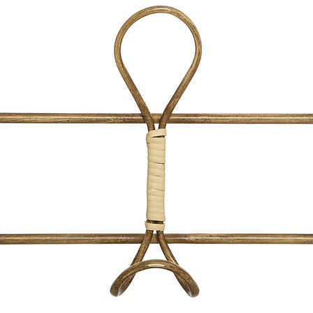 Patère 5 crochets 76 x 22 cm métal