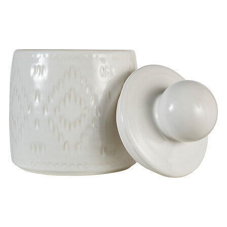 Boîte déco Mala 15,2 x 19 cm céramique beige