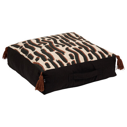 Coussin de sol Wonja 48 x 48 x 14 cm coton imprimé
