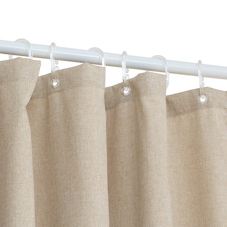 Rideau de douche 180 x 180 cm polyester beige