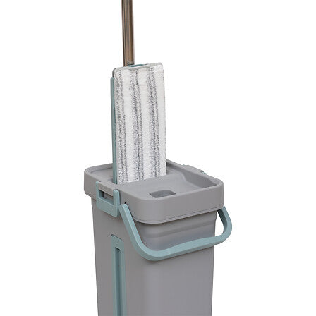 Seau mécanique 2 bacs 2 x 6,5 l avec balai mop